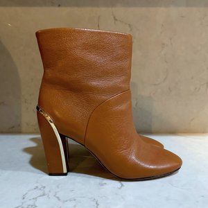 DVF Diane von Furstenberg Brown Glenda Booties